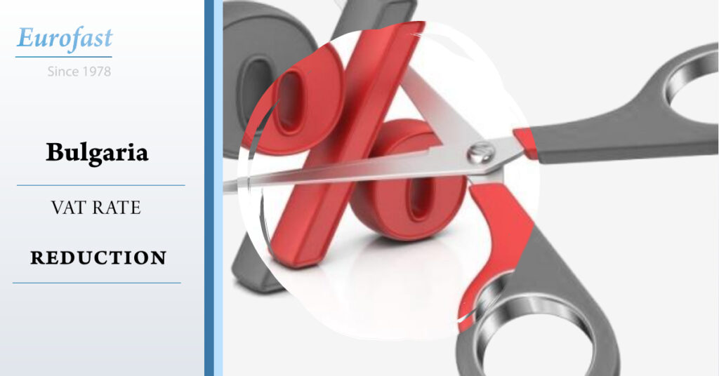 Bulgaria: Vat rate reduction for certain sectors