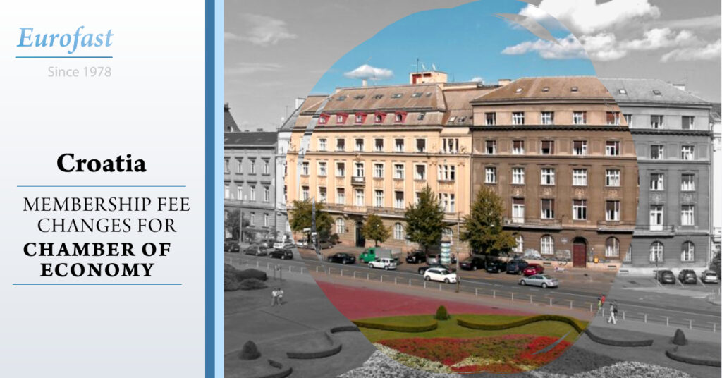 Membership fee changes for Croatian Chamber of Economy