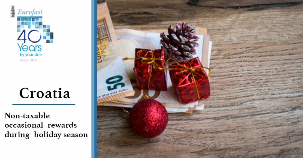 Non-taxable occasional rewards during holiday season
