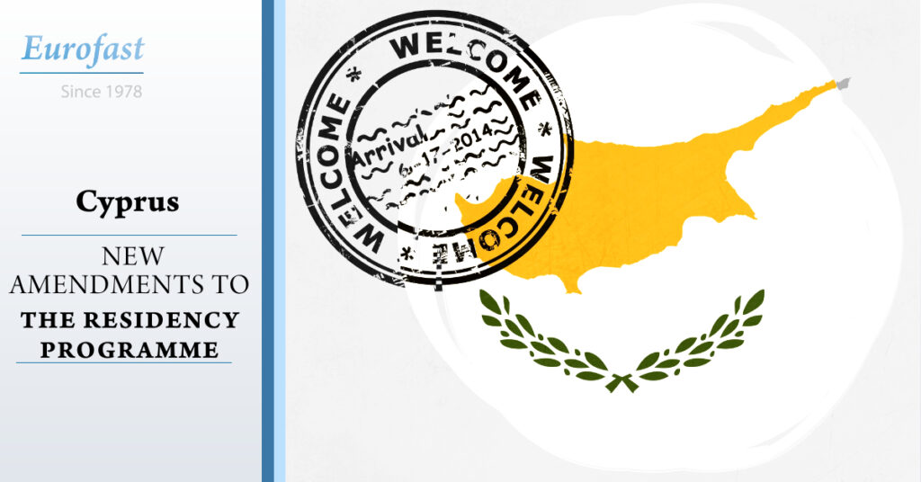 Cyprus: New Amendments to the Residency Programme