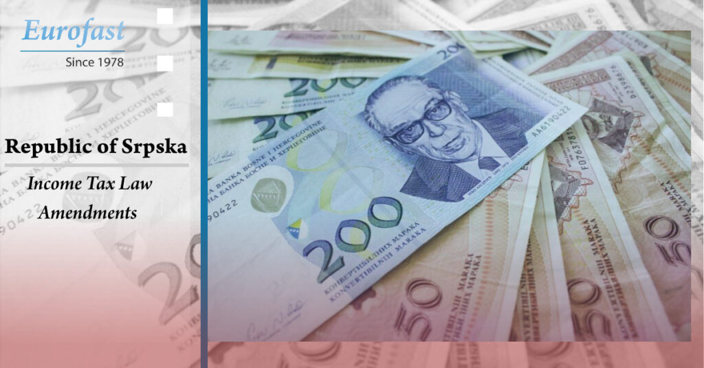Republic of Srpska: Amendments on Income Tax Law