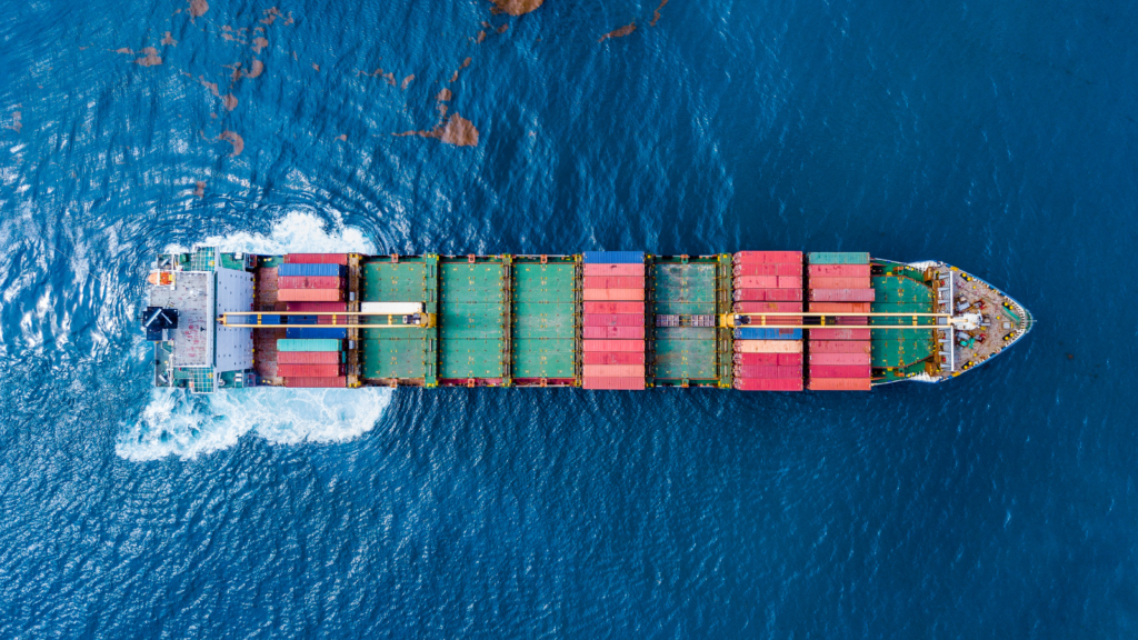 Vessel carrying cargo