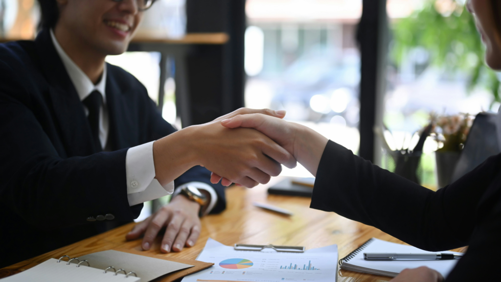 People shaking hands